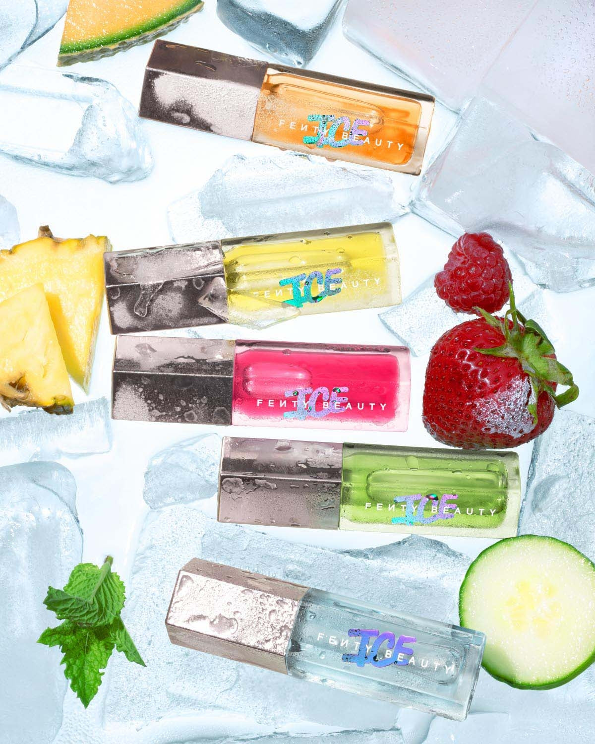 Gloss Bomb Ice Cooling Lip Luminizer - Hydrating Cucumber Lip Gloss for Plump Shiny Lips | Perfect for Summer, Parties & Everyday Wear