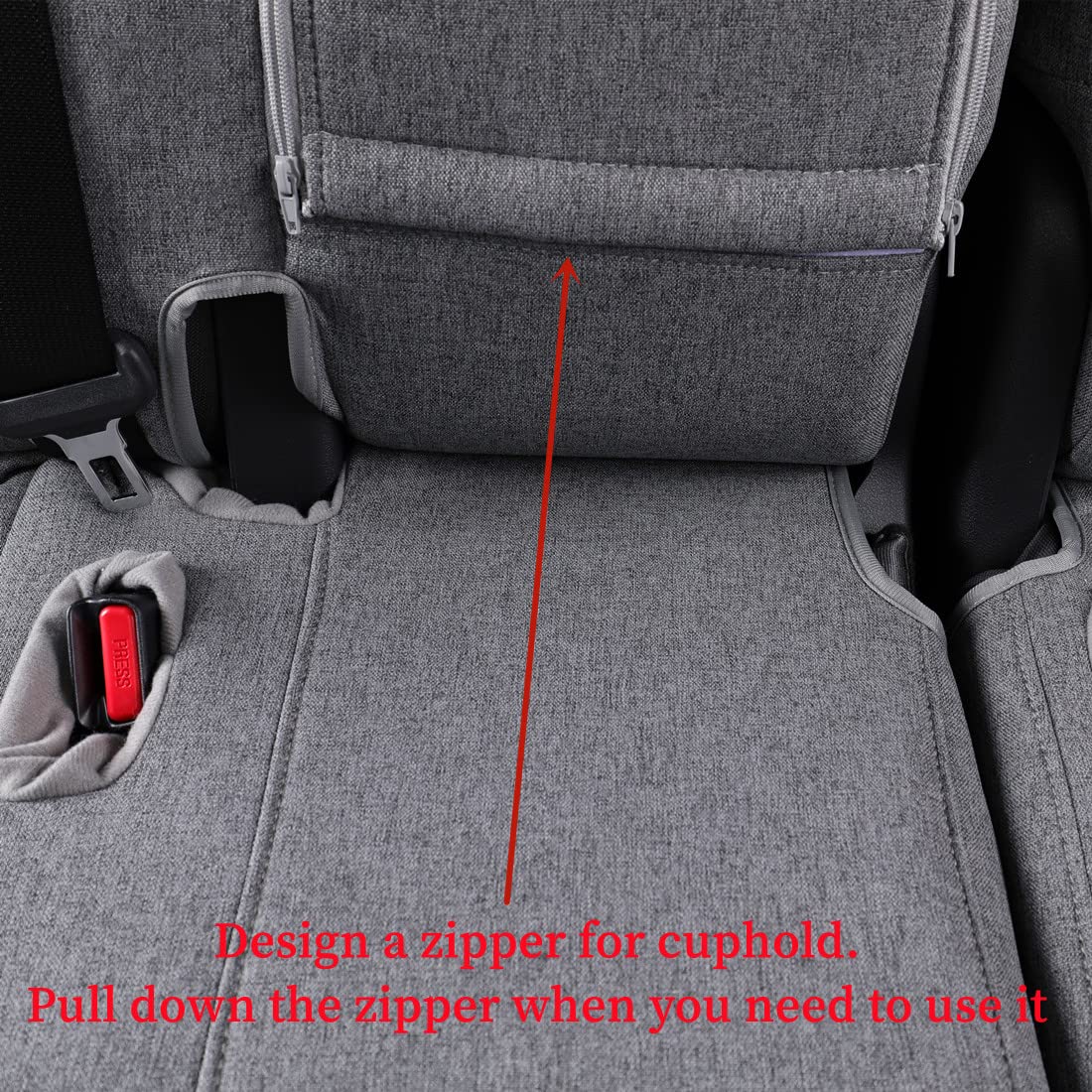 Premium Custom Fit 2020-2025 Toyota Highlander Seat Covers - Full Set with 2nd Row Captain's Chairs | Airbag Compatible, Durable Polyester Fabric | Gray Color | Perfect for Family Road Trips, Daily Commutes and Pet Protection