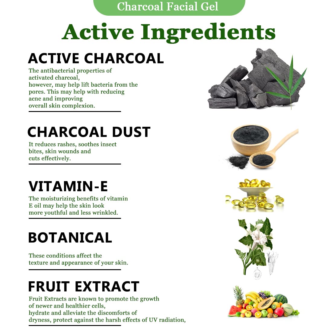 Lilium Activated Bamboo Charcoal Brightening Face Gel - Skin Tightening & Nourishing Treatment, 250g | Dark Spot Corrector for Glowing Skin | Perfect for Daily Skincare Routine & Nighttime Use