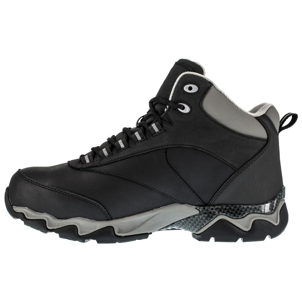 Reebok Women's 6-Inch Met Guard Work Boots - Black, Size 10.5 Medium | Steel Toe Safety Shoes for Construction, Warehouse & Outdoor Work