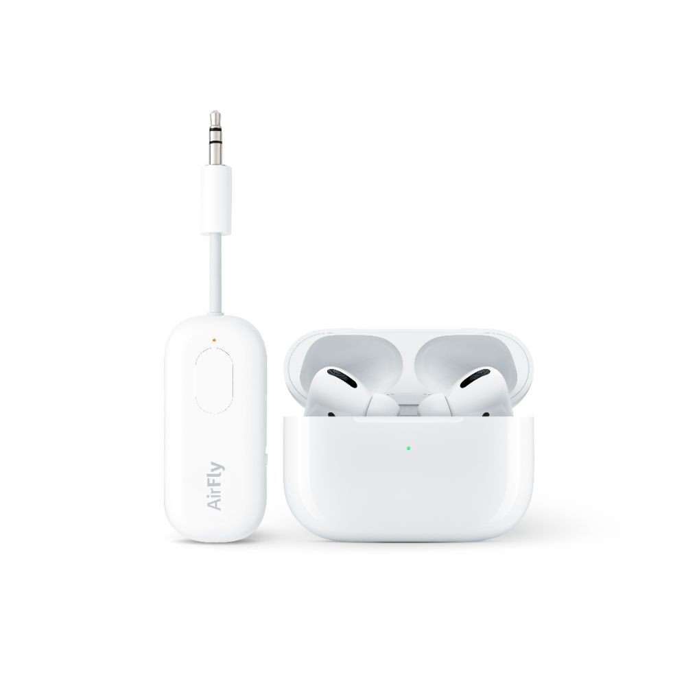 Twelve South AirFly Pro Deluxe Wireless Bluetooth Audio Transmitter for Headphones - Perfect for Travel, Gym, and Airplane Use