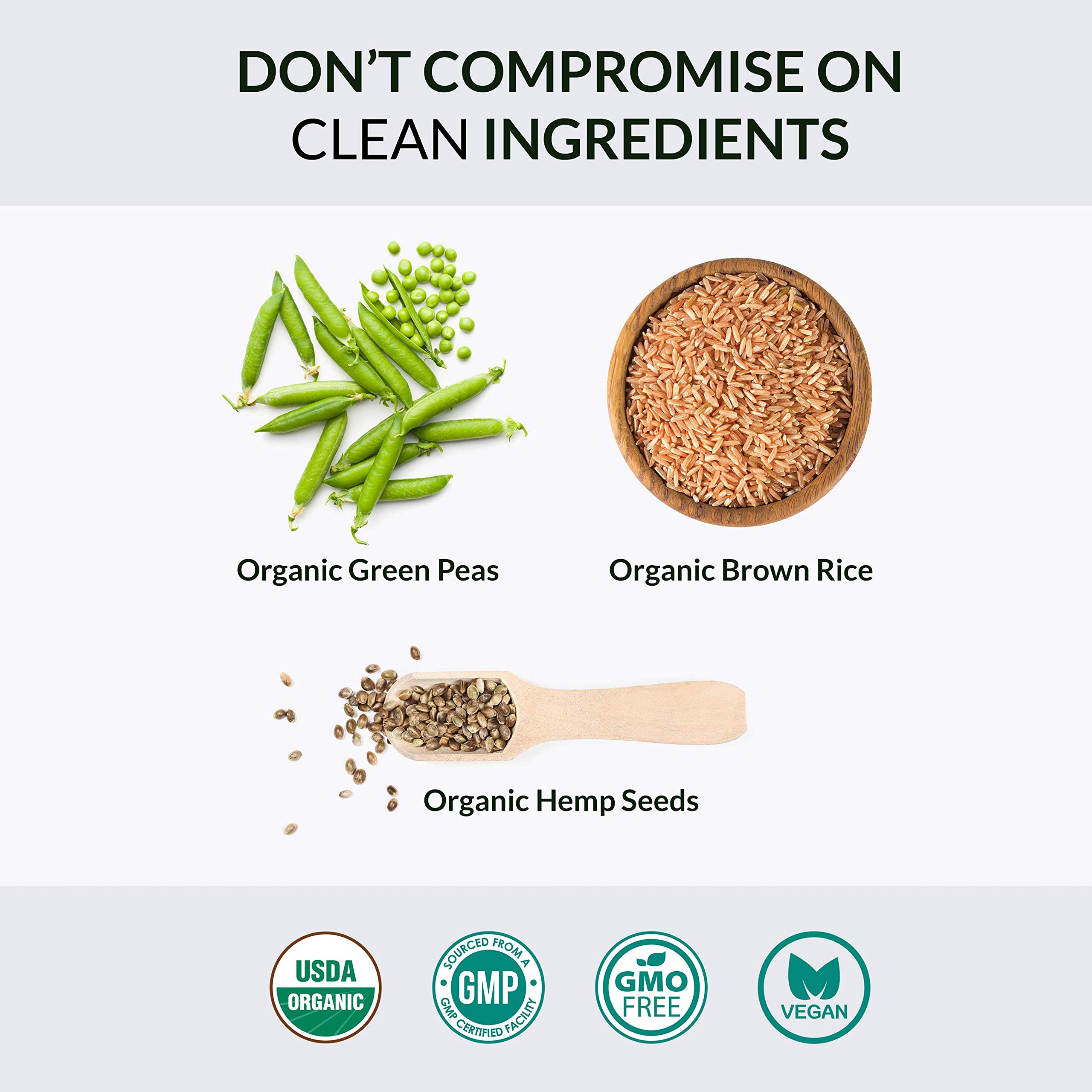 Alaya Naturals Organic Vegan Protein Powder - Plant Based Protein with Pea, Hemp & Spirulina - Non-GMO, USDA Certified, Vanilla Flavor - Perfect for Smoothies, Baking & Post-Workout Recovery