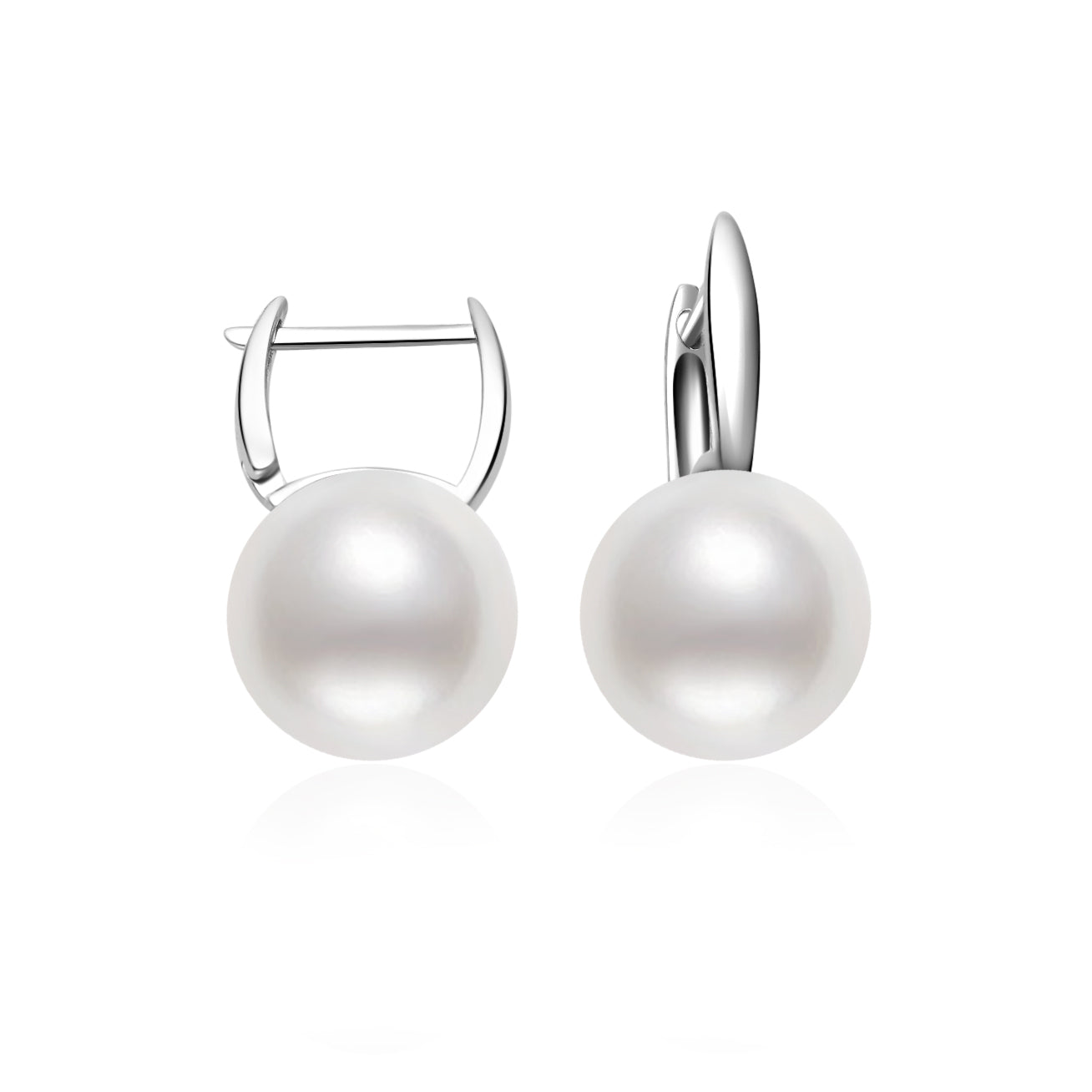 18K Solid Gold Edison Pearl Earrings for Women - Classic Stud Earrings for Daily Wear, Gift Giving & Special Occasions - KE00188