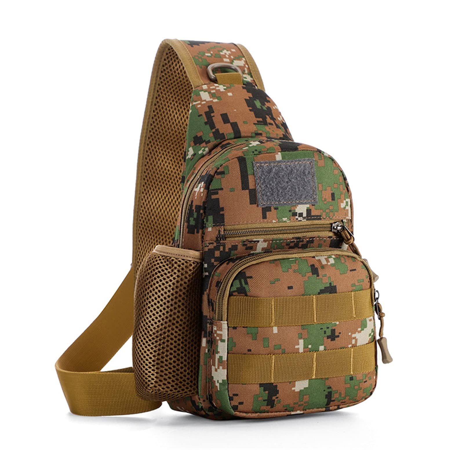 Men's & Women's Camouflage Sling Backpack - Waterproof Oxford Cloth Shoulder Bag for Outdoor Sports, Cycling, Hiking & Travel - Durable Chest Messenger Bag for Daily Use & Adventure