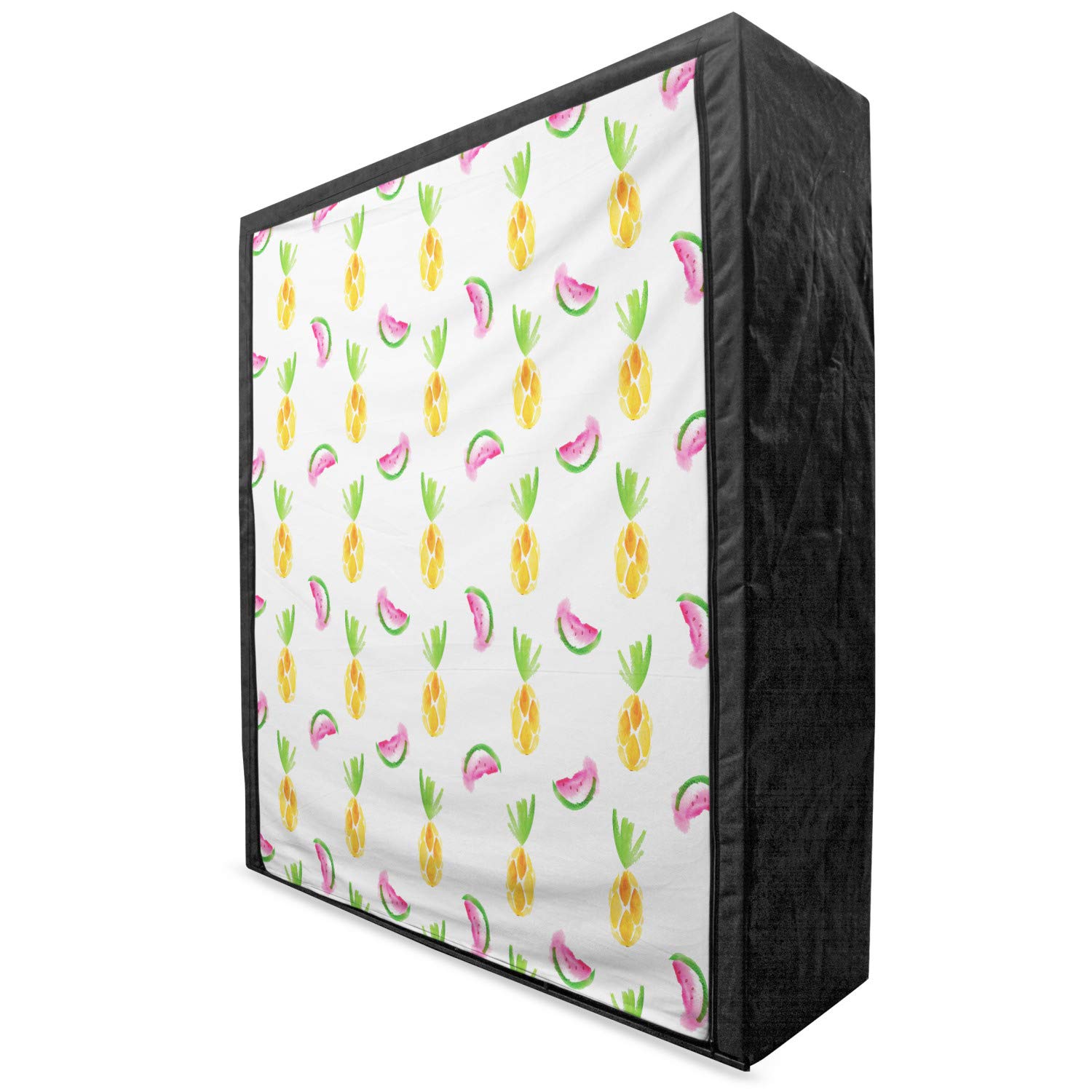 Ambesonne Pineapple Fabric Wardrobe - Portable Clothing Organizer with Shelves, 59