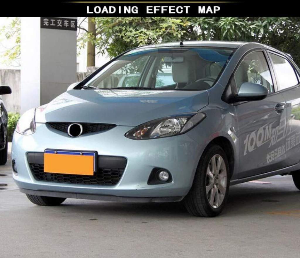 2007-2011 MAZDA 2 Clear Front Fog Light Replacement Lamps - Complete Assembly Kit (Pair) - Perfect for Night Driving & Bad Weather Visibility