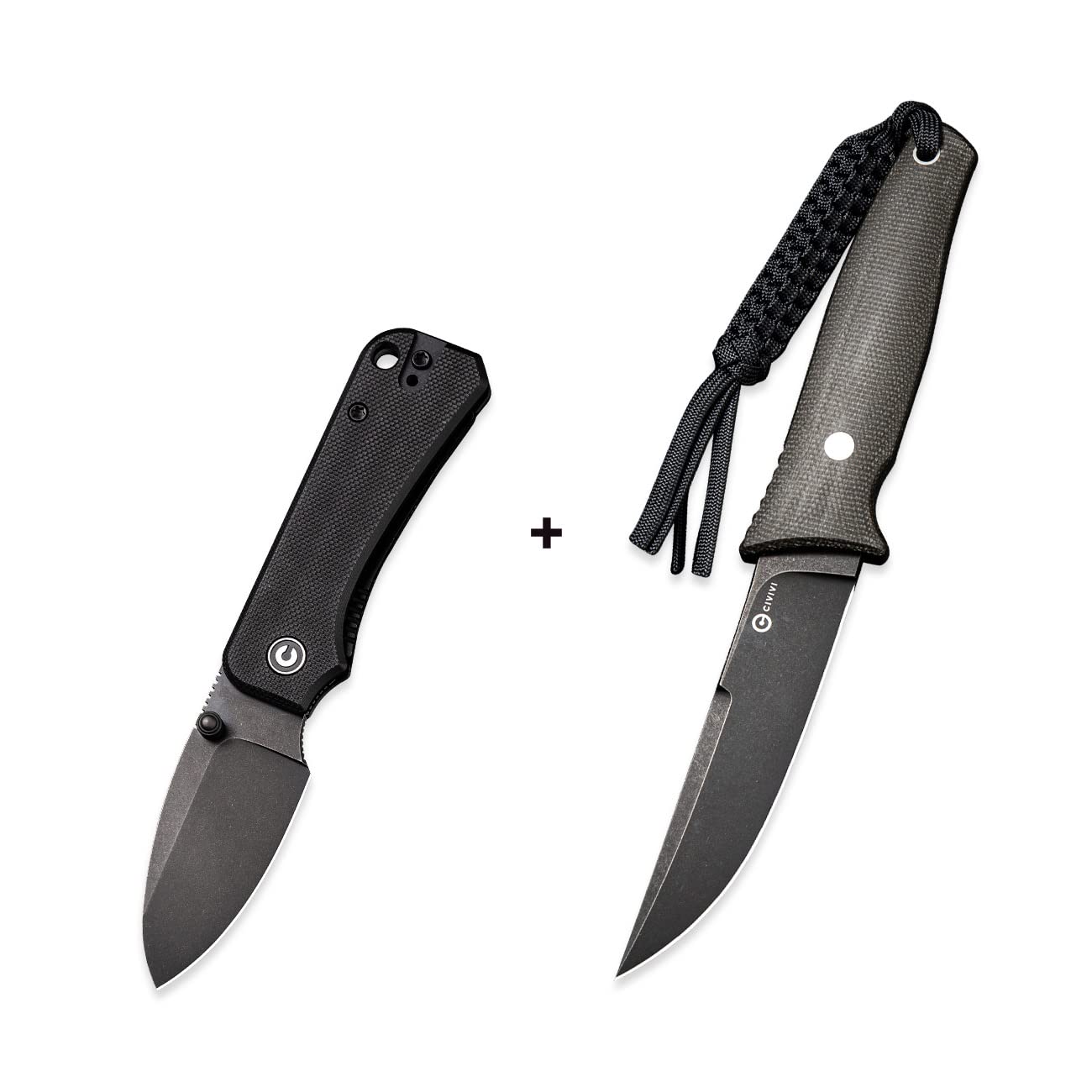 CIVIVI Baby Banter Bundled Tamashii - Premium EDC Pocket Knife Set with Sheath | Compact, Lightweight & Razor Sharp for Everyday Carry, Outdoor Adventures & Tactical Use