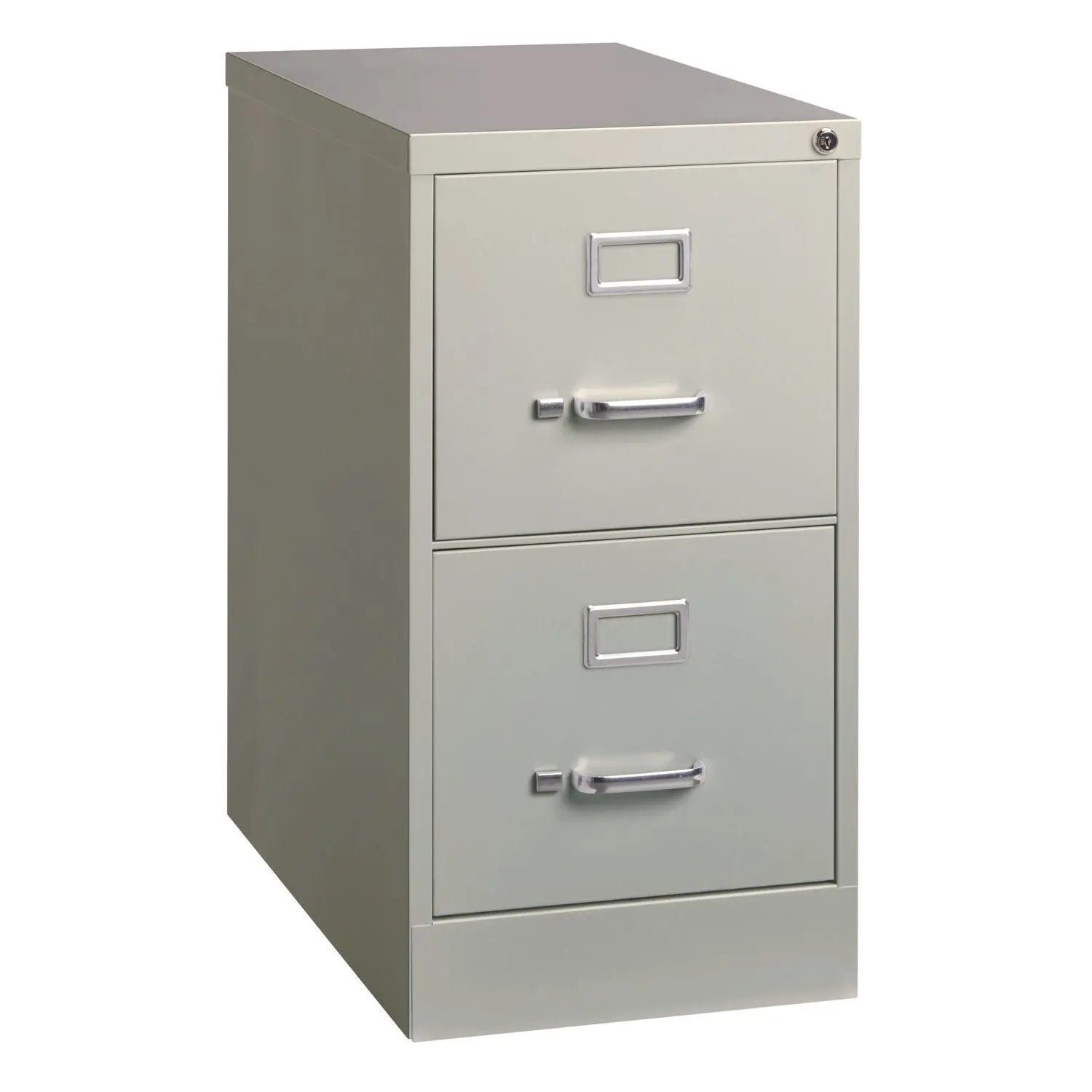 Alera Two Drawer Vertical File Cabinet - Letter Size File Storage, Light Gray Office Organizer (15