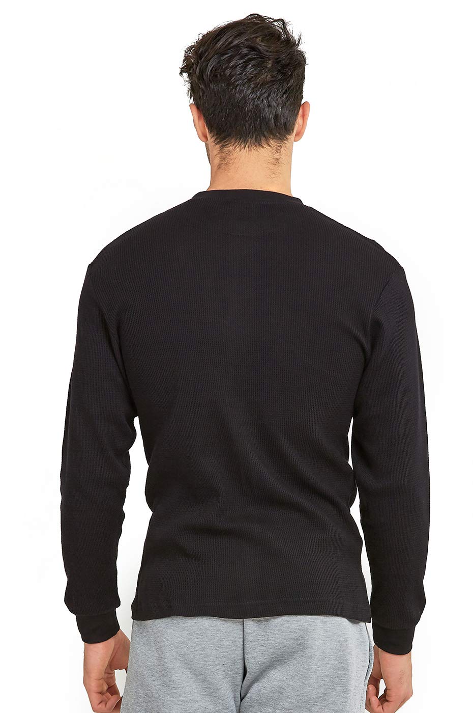 Men's Classic Waffle-Knit Thermal Shirt - Warm Long Sleeve Base Layer for Winter, Hiking & Outdoor Activities