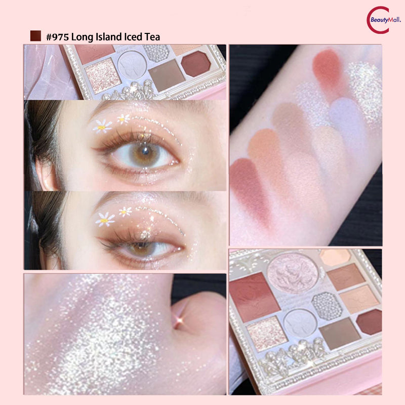 CHEERFLOR Angel Embossed Eyeshadow Palette - 12 Highly Pigmented Matte & Shimmer Eyeshadows for Day & Night Makeup Looks | Vegan & Cruelty-Free | Perfect for Parties, Weddings & Special Occasions