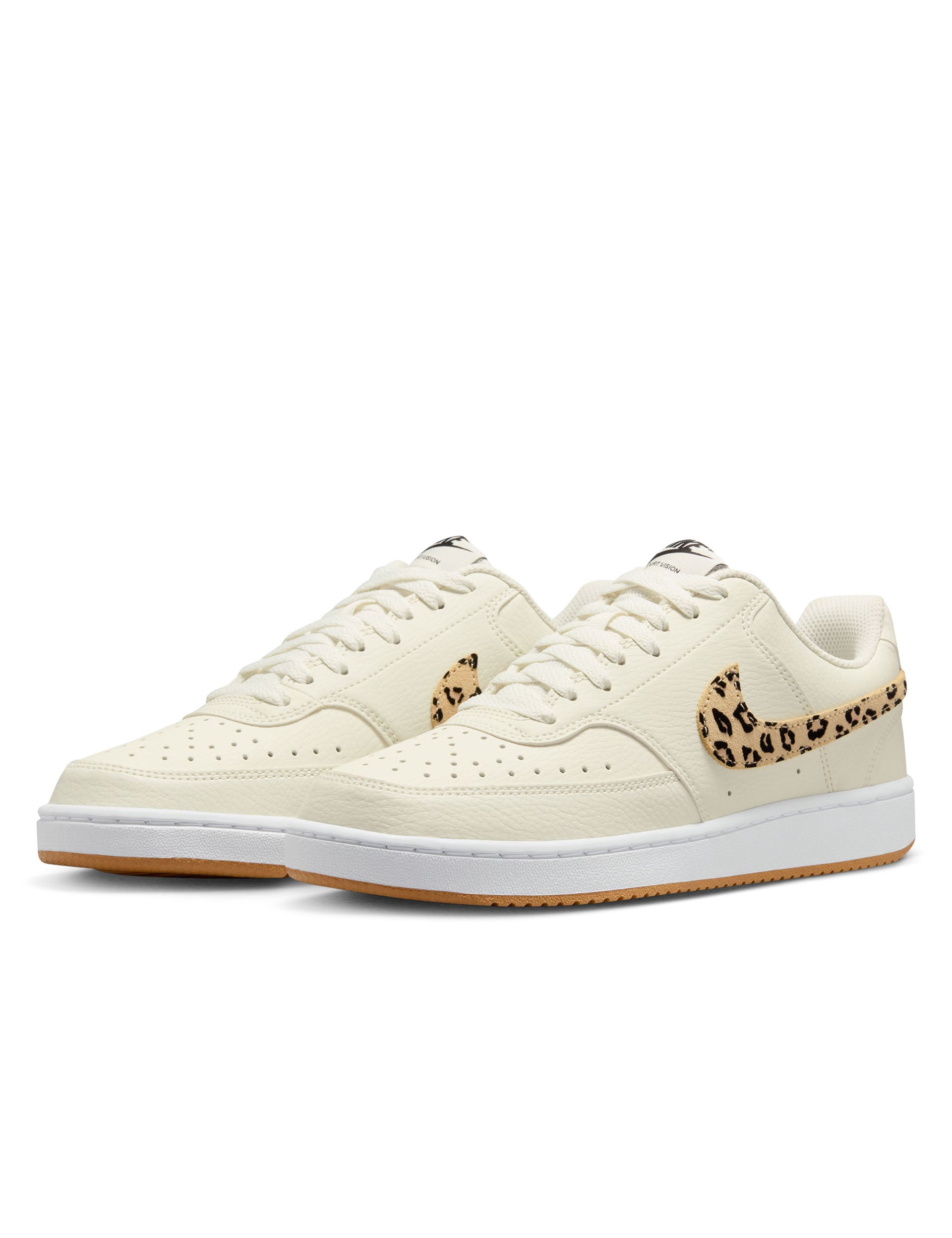 Nike Court Vision Low Sneakers for Men - Sail/Black/White/Flax Colorway | Classic Casual Shoes for Everyday Wear, Gym, and Street Style Fashion