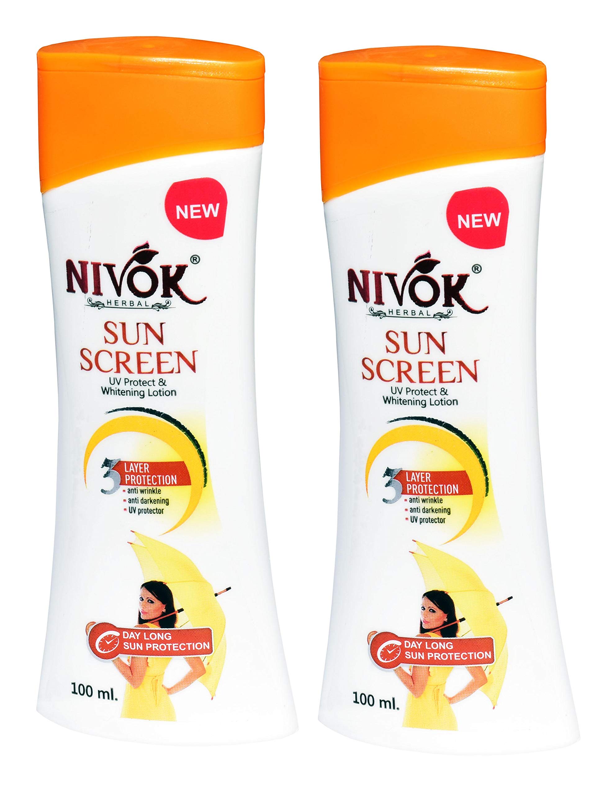 2 Pack SPF 50 Sunscreen Lotion with UV Protection & Skin Whitening | 3-Layer Defense Against Wrinkles & Dark Spots | Face & Body Moisturizer for All Skin Types | Long Lasting Sun Protection for Beach, Swimming & Outdoor Activities