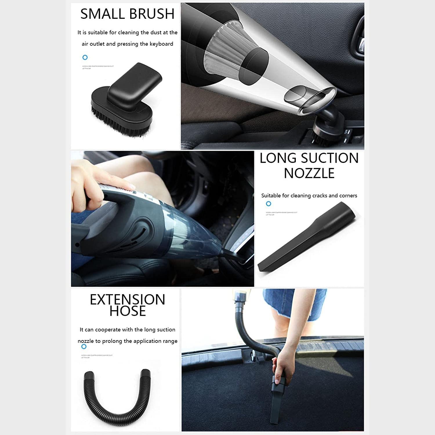 Portable Cordless Handheld Vacuum Cleaner - 120W High Power, 6000Pa Strong Suction for Wet & Dry Cleaning - Ideal for Home, Car, Office & Pet Hair Removal | Quick Cleaning Solution for Floors, Carpets & Upholstery