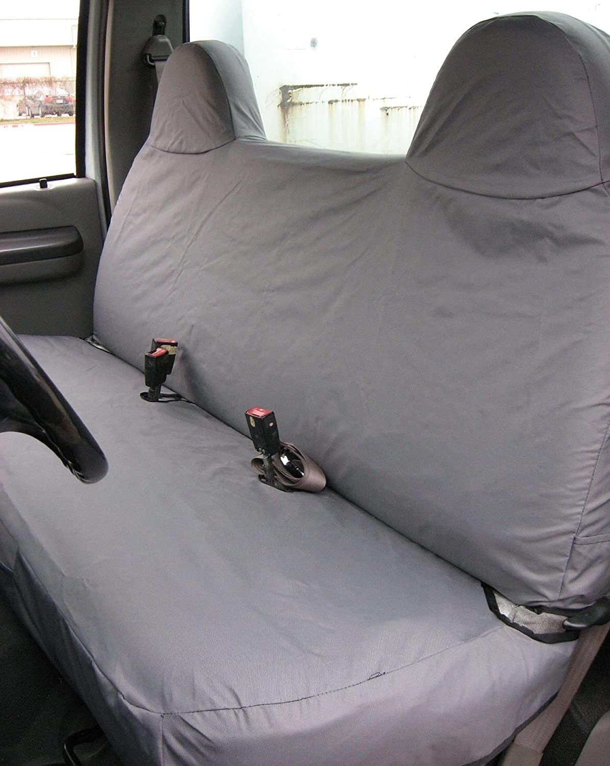 Durafit Custom Exact Fit Seat Covers for 1999-2007 Ford F250 F350 F450 F550 Work Truck - Front Solid Bench Seat - F236 CLGC Camo Endura - Heavy Duty Protection for Construction & Off-Road Use
