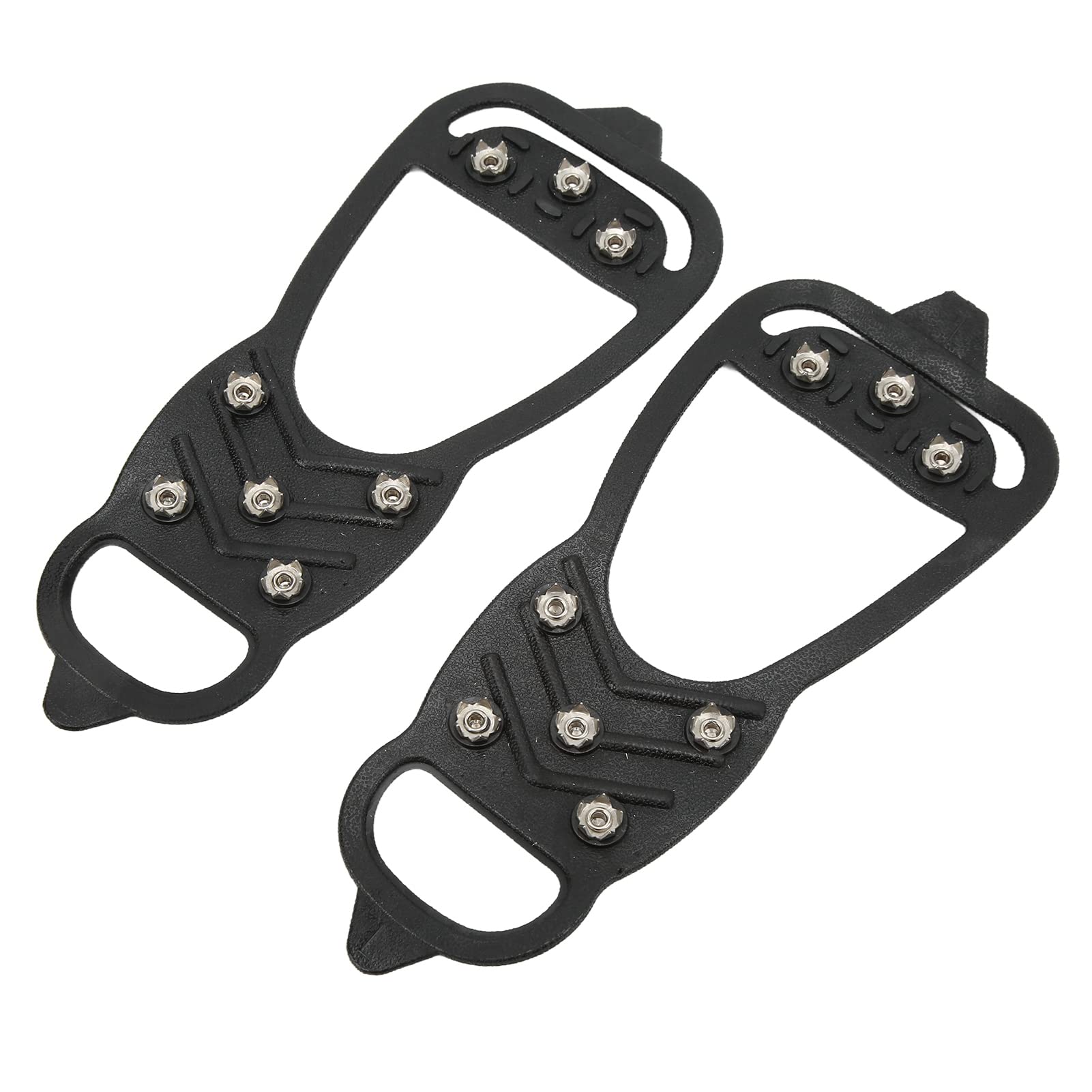 Pinsofy 8 Teeth Lightweight Foldable Ice Cleats for Walking on Snow and Ice - Perfect for Hiking, Winter Running, and Outdoor Adventures