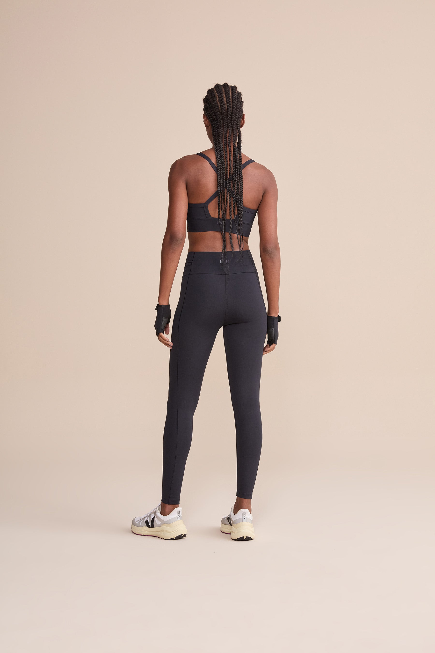 ByNature Women's High Waist Yoga Leggings - Stretchy Workout Pants for Running, Gym & Lounge - Comfortable Tummy Control Fitness Tights for Women