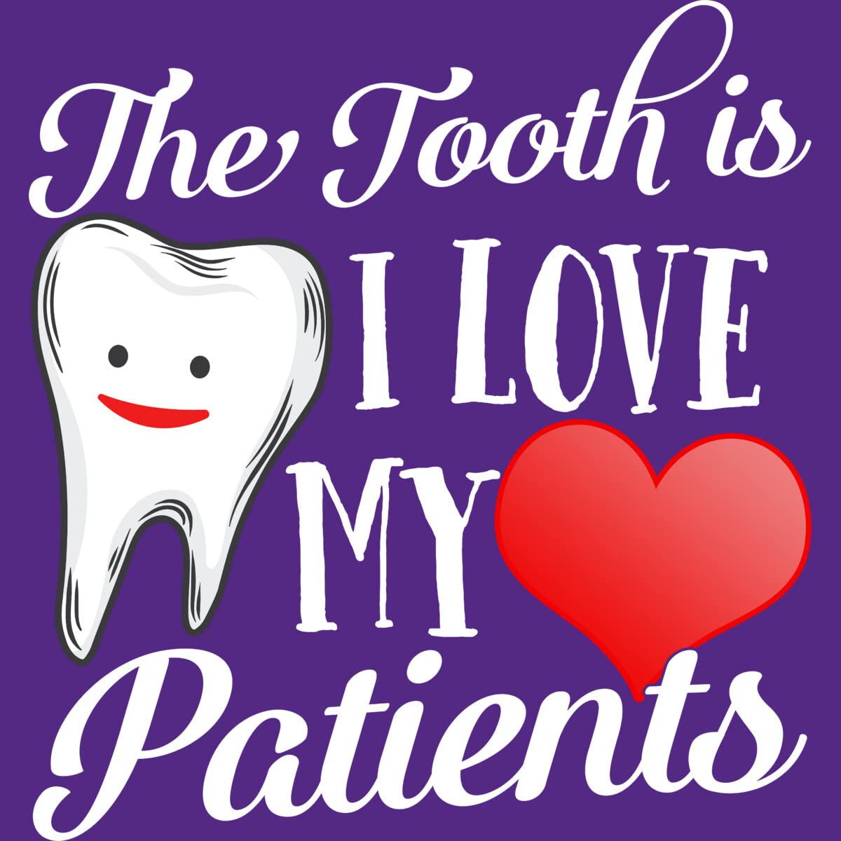 Design By Humans Women's Dentist Appreciation Racerback Tank Top - Funny 'Tooth Truth is I Love My Patients' Valentine's Day Gift for Dental Professionals - Perfect for Clinics, Dental Offices & Casual Wear