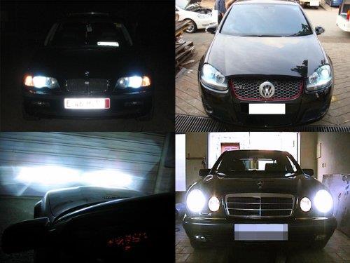 2 Pack H7 HID Xenon Bulbs with Retainer Adapters - Compatible with Volkswagen MK6 Golf GTI - Perfect for Headlight Upgrades & Night Driving