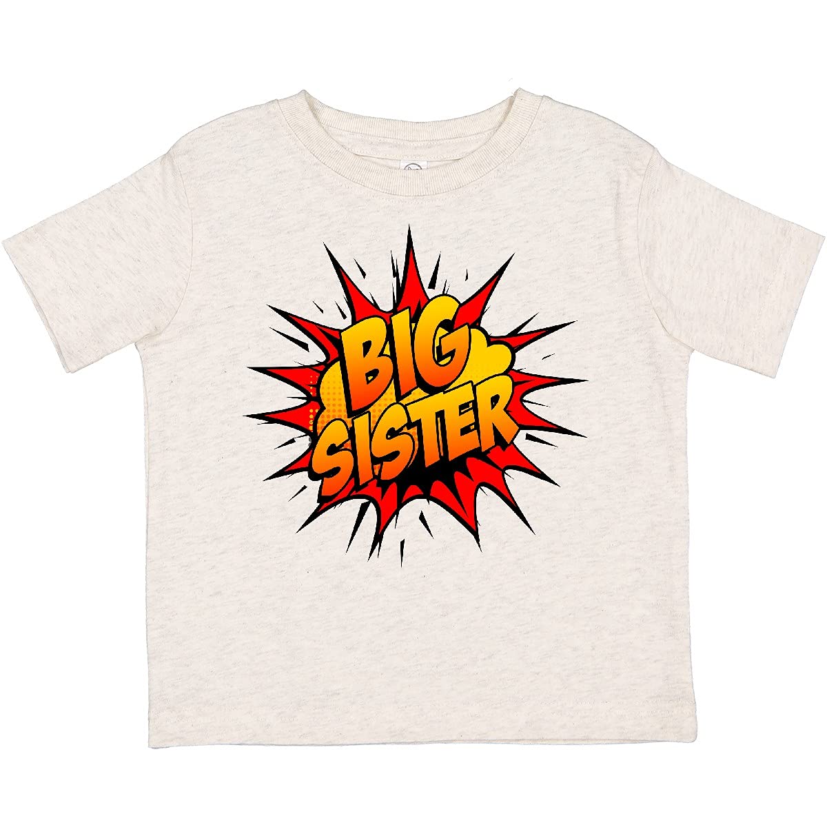 Inktastic Big Sister Super Hero Toddler T-Shirt - Cute Graphic Tee for Toddler Girls - Perfect for Sibling Bonding, Birthday Gifts & Superhero Theme Parties