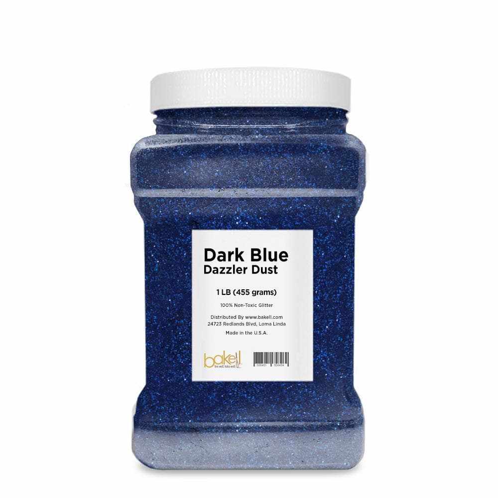 Premium Dark Blue Dazzler Dust® - 1 lb Bulk Glitter for Crafts, DIY Projects, Nail Art & Home Decor | High Quality Cosmetic Grade Glitter Powder for Slime, Resin, Soap Making & Party Decorations