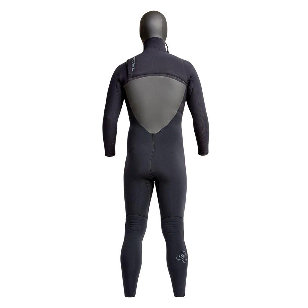 Men's XCEL Full Drylock Hooded Wetsuit with Red Liner - Premium Surfing & Water Sports Gear for Cold Weather Protection