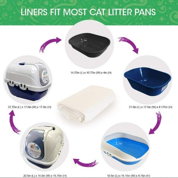 Premium Jumbo Sifting Litter Box Liners for Cats - Extra Large & Odor Control - Perfect for Multi-Cat Homes & Easy Cleanup