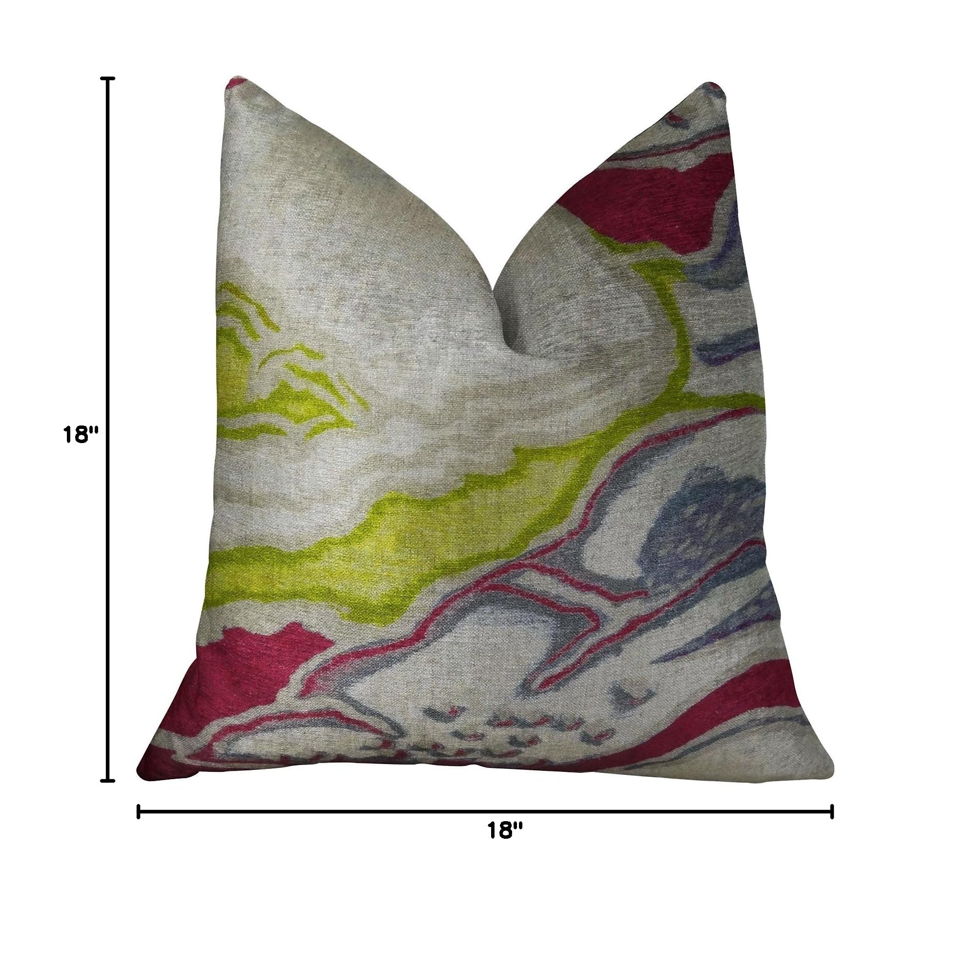 Plutus Namaste Handmade Luxury Pillow 18x18 Inches - Premium Decorative Throw Pillow for Sofa, Bed & Meditation Space - Boho Chic Home Decor
