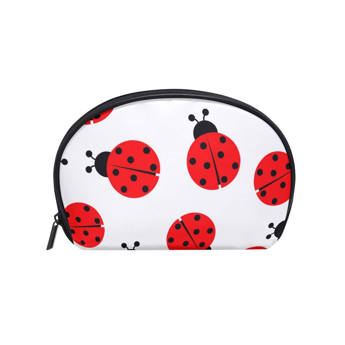 imobaby Ladybug Cosmetic Makeup Bag Organizer for Women - Waterproof Travel Toiletry Case with Zipper, Multi-Functional Storage Pouch for Makeup Brushes, Jewelry & Essentials - Perfect for Travel, Gym & Daily Use
