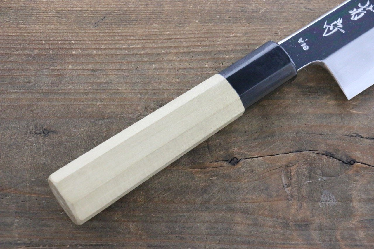 Premium Kikumori VG10 Japanese Chef Knife - 180mm Mirrored Finish Kamagata Usuba Blade for Slicing, Dicing & Precision Vegetable Cutting - Ideal for Professional Chefs & Home Cooking Enthusiasts