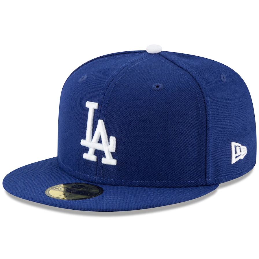 New Era 59Fifty Authentic MLB Baseball Cap - Los Angeles Dodgers 2024 World Series Champions Patch Snapback Hat in Royal Blue | Official Licensed Merchandise for Fans & Collectors | Perfect for Games, Tailgating & Streetwear Fashion