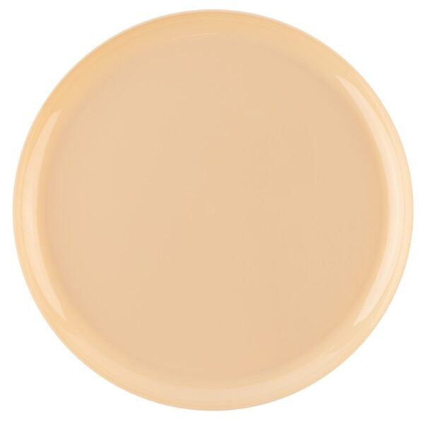 Premium Beige Round Plastic Plates - 10 Pack for Elegant Dining, Parties & Home Decor | Durable & Stylish Disposable Tableware for Weddings, Events & Everyday Use
