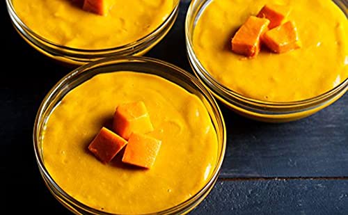 Premium Indian Kesar Mango Pulp - 850g (30oz) Pack of 2 - Authentic Alphonso Flavor for Smoothies, Desserts & Lassi - Gluten-Free Vegan Mango Puree for Baking, Cocktails & Indian Cuisine