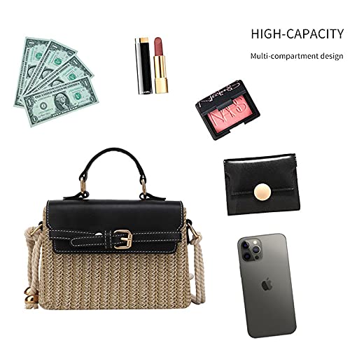 Goclothod Straw Handbags for Women - Summer Beach Shoulder Bag & Envelope Purse - Perfect for Vacation, Pool Parties, and Outdoor Events