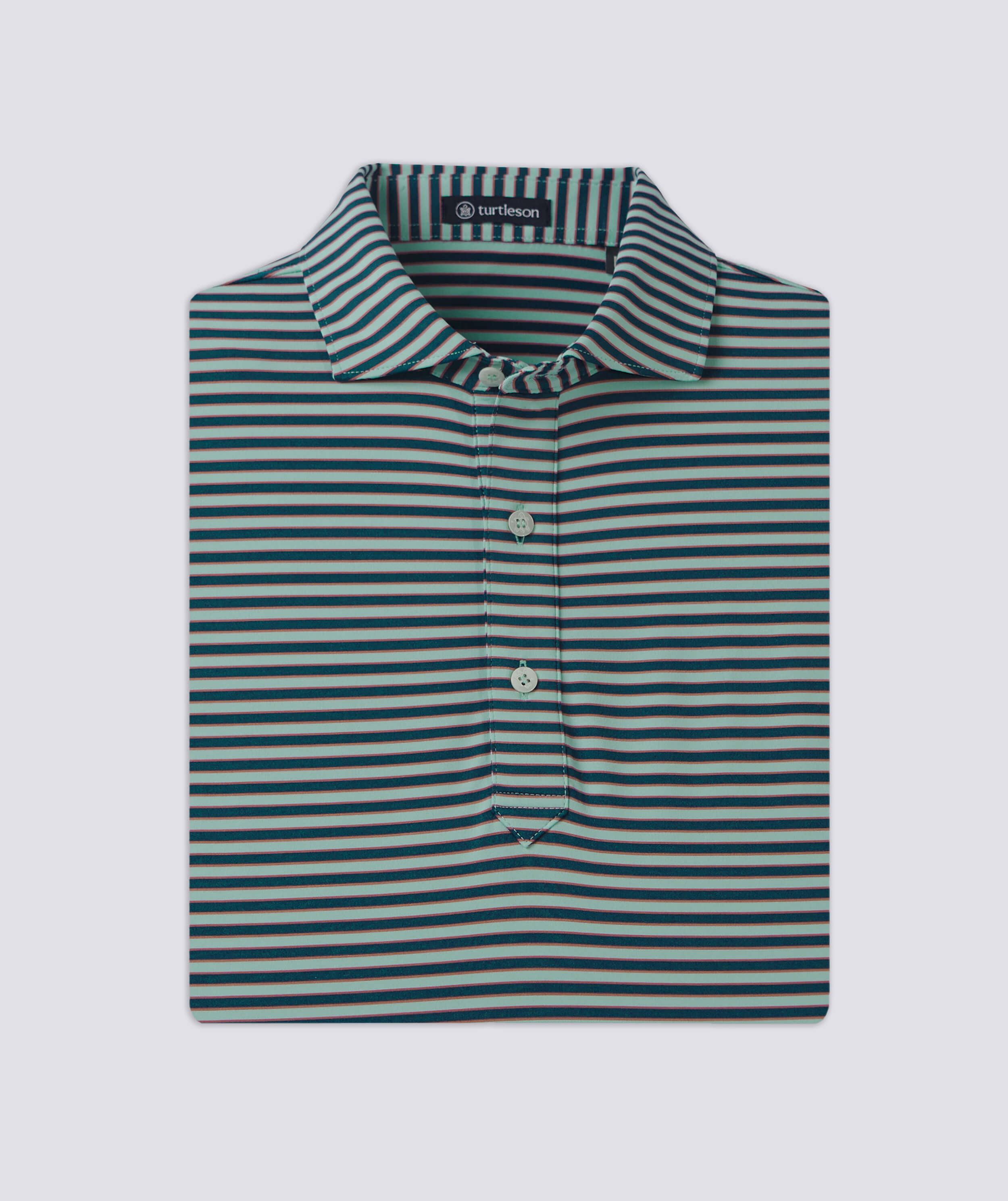 Waverly Stripe Performance Polo Shirt for Men - Moisture Wicking, Breathable Golf & Casual Wear - Perfect for Sports, Office & Outdoor Activities