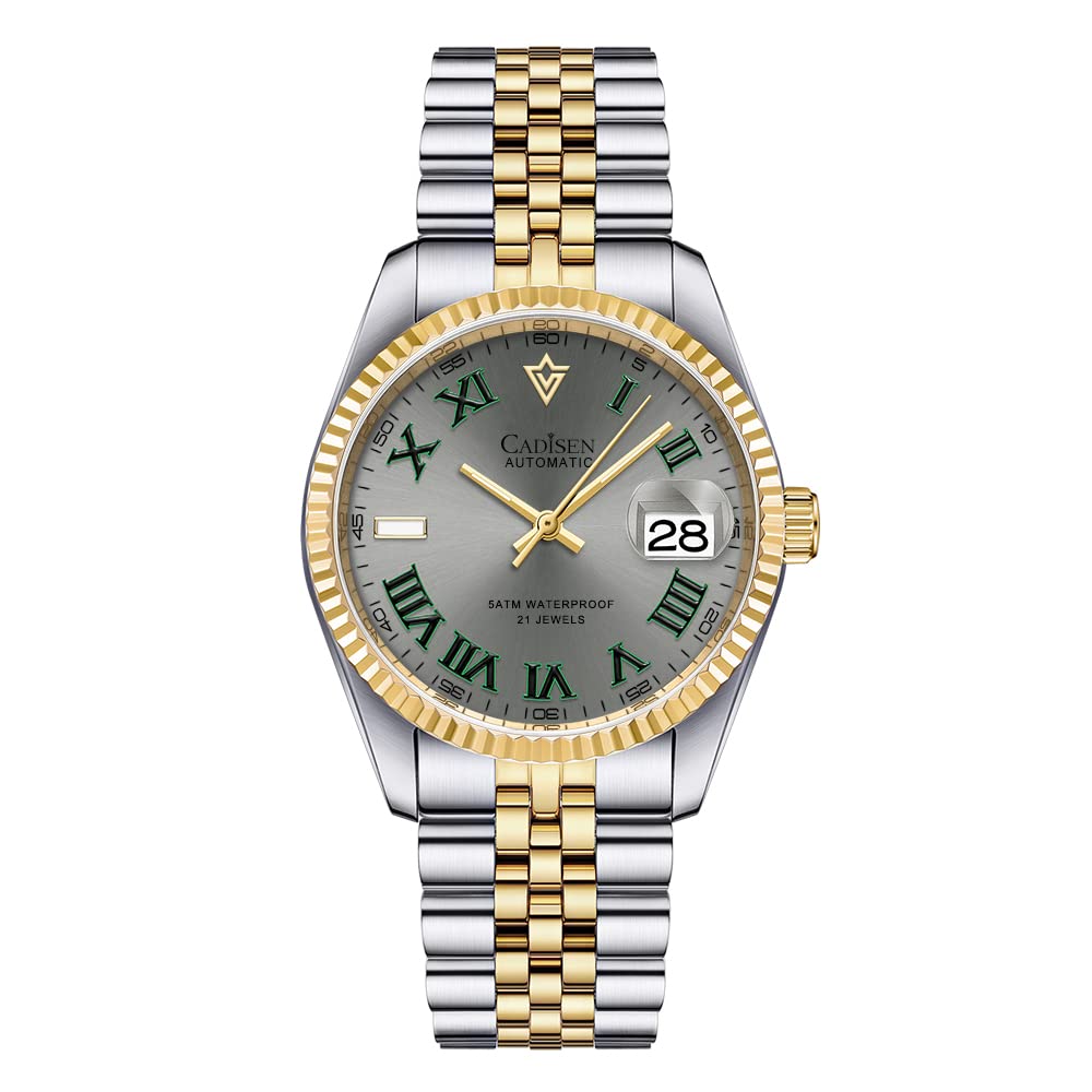 Premium CADISEN Automatic Men's Watch with MIYOTA 8215 Movement | Waterproof Business Chronograph | Perfect for Office Wear, Formal Events & Everyday Luxury