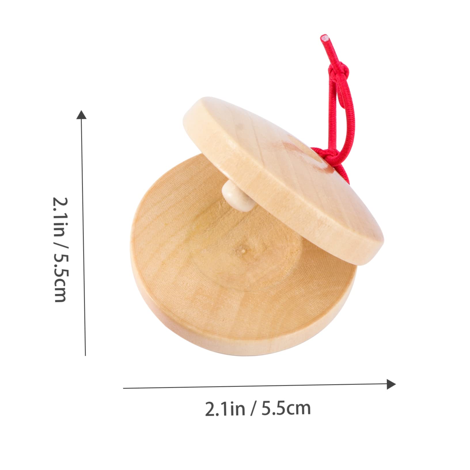 12-Piece Wooden Castanets Finger Snap Toys for Toddlers & Preschoolers - Musical Instruments for Early Childhood Education & Kids Music Play (Ideal for Classroom, Home, and Party Use)