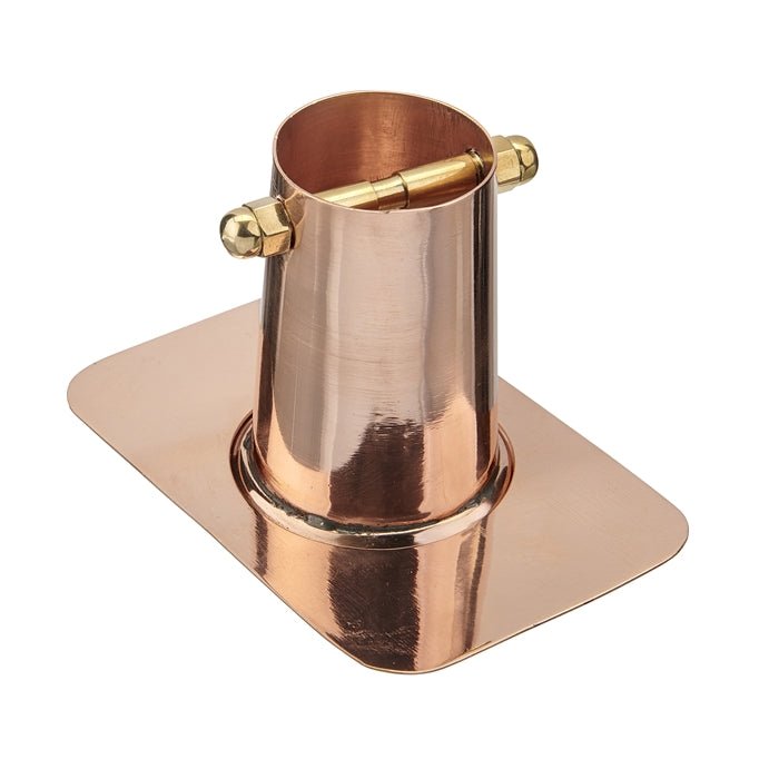 Copper Rain Chain Funnel Adapter - Decorative Downspout Diverter for Garden, Patio & Outdoor Drainage