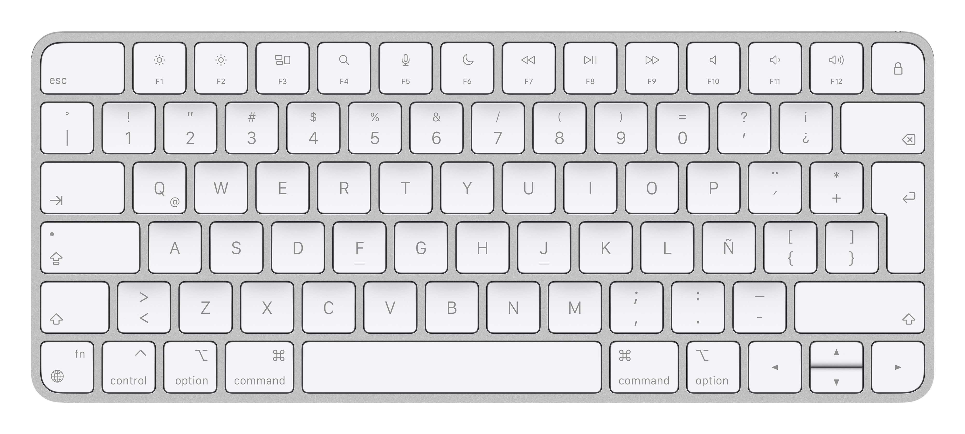 Apple Magic Keyboard with Spanish (Latin America) Layout - Wireless Bluetooth Keyboard for Mac, iPad, iPhone - Perfect for Home Office, Remote Work & Creative Professionals