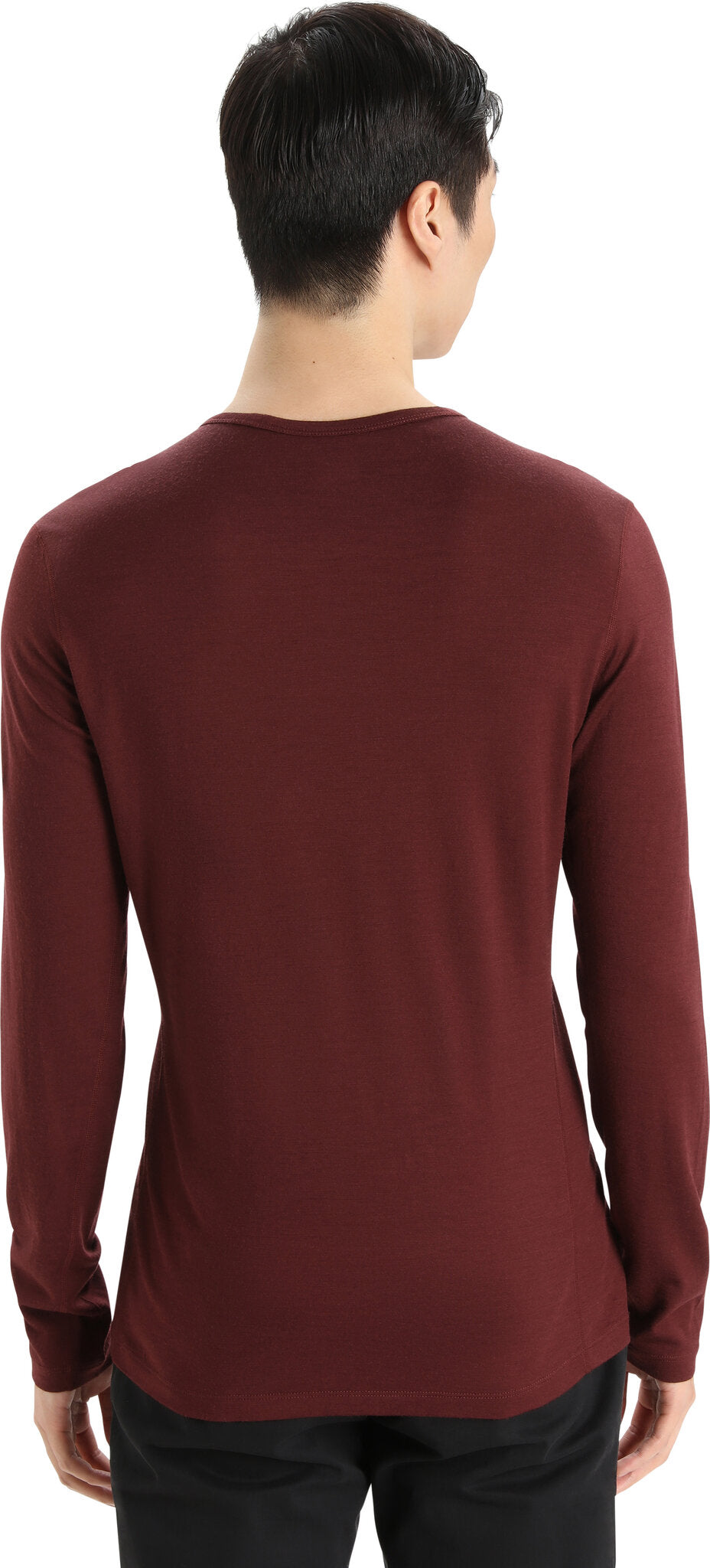 200 Oasis Men's Long Sleeve Crew Neck Baselayer Top - Moisture Wicking Thermal Underwear for Hiking, Running & Cold Weather Activities