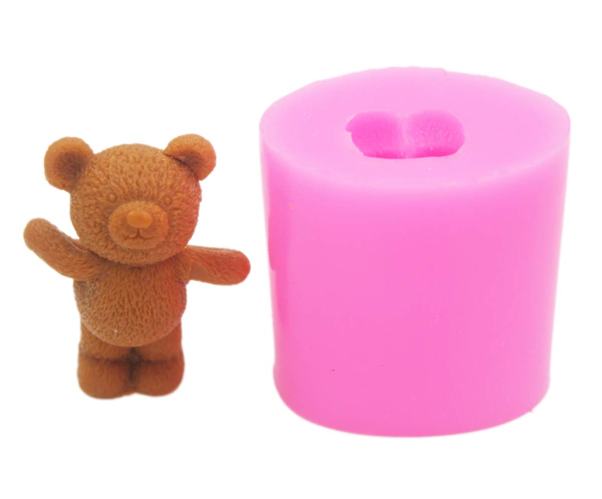 Bear 0466 Silicone Soap Molds for DIY Crafting - 6 Cavity Handmade Soap Making Kit - Perfect for Homemade Soaps, Candles, Bath Bombs & Resin Crafts (Floral Design)