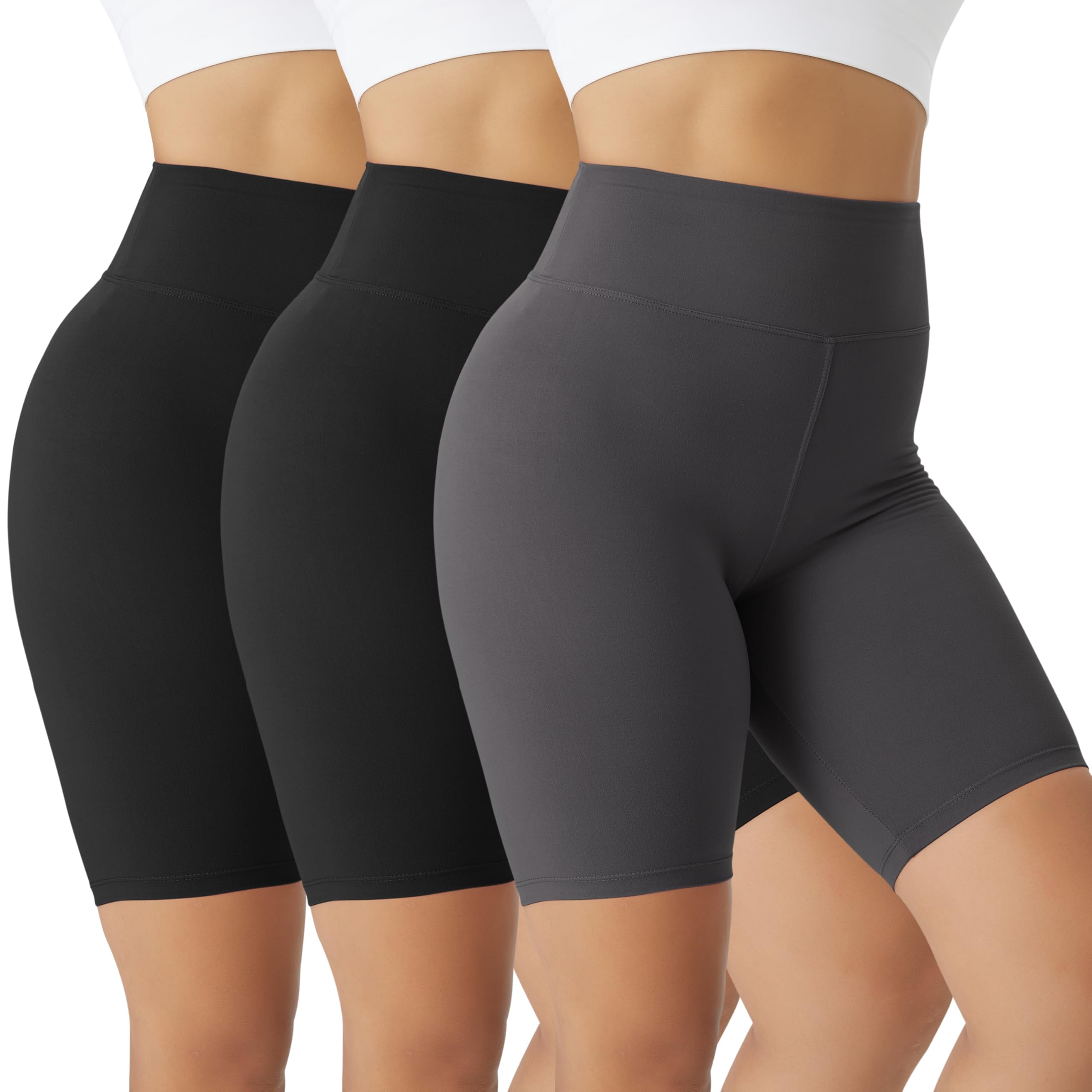 VALANDY Women's High Waisted Biker Shorts - 8