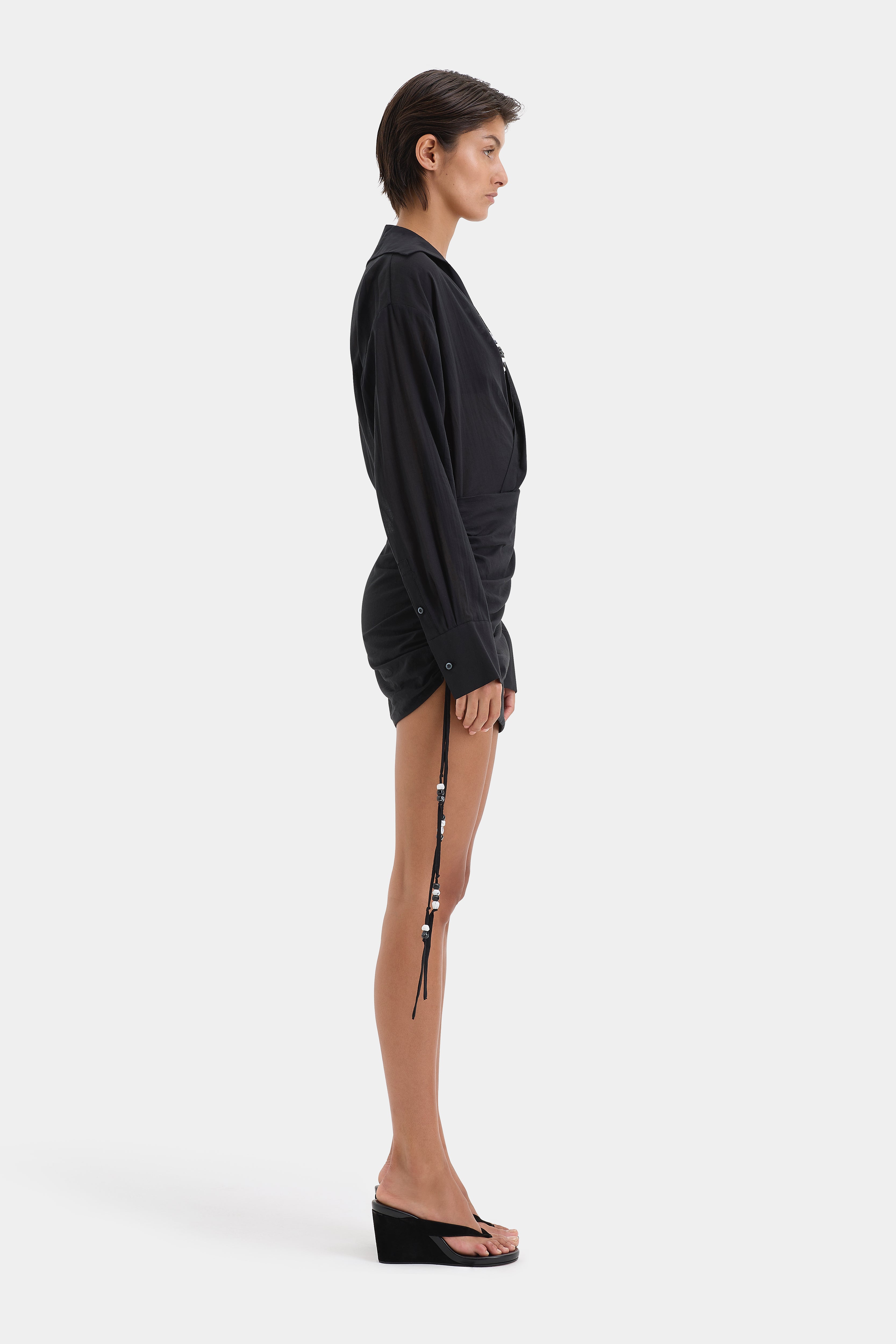 Azura Mini Dress - Women's Flowy Summer Dress with Short Sleeves & Pockets | Perfect for Beach, Vacation, and Casual Outings