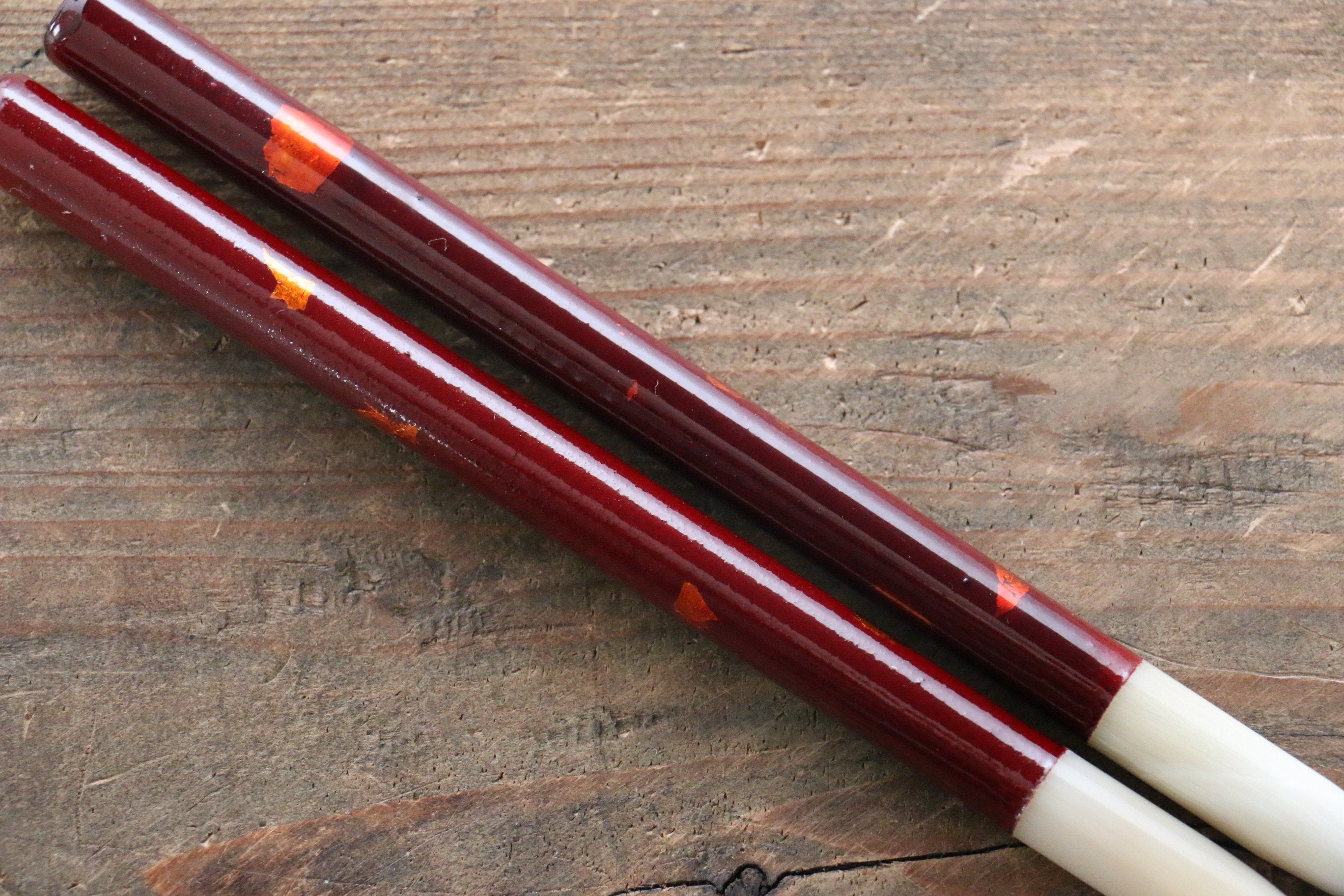 Premium Moribashi Japanese Cooking Chopsticks - 165mm Red Wooden Chopsticks for Sushi, Stir Fry & Asian Cuisine - Ideal for Home Chefs & Professional Kitchens