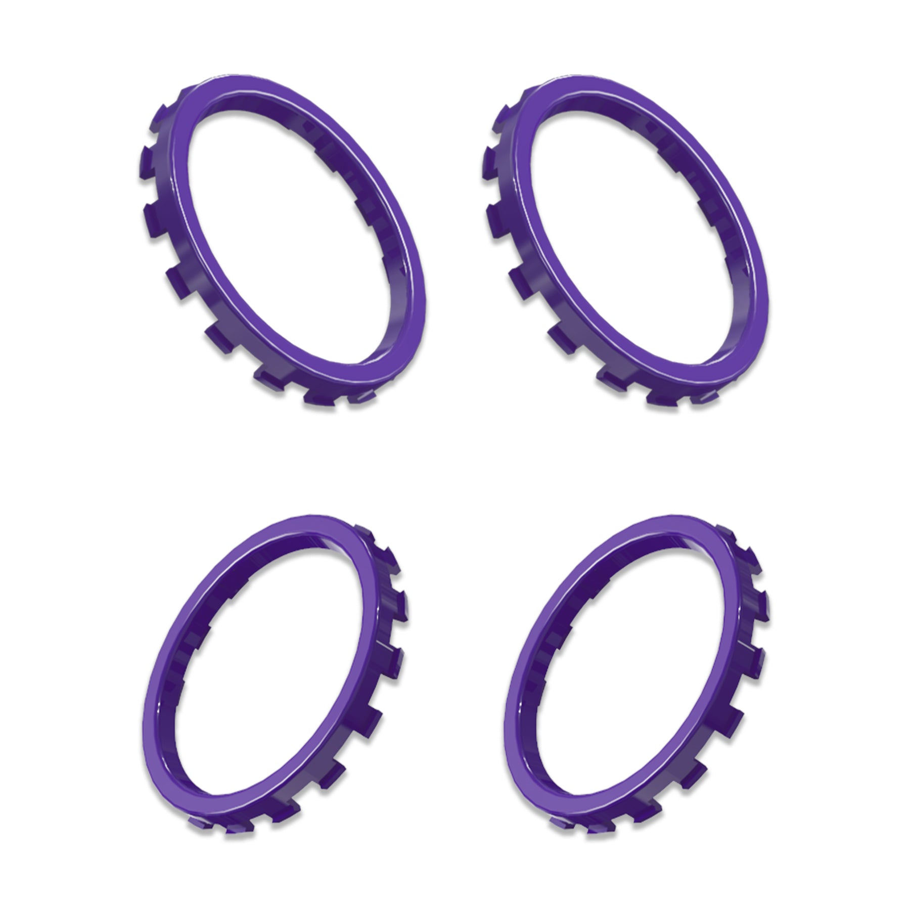 eXtremeRate Purple Custom Accent Rings for Xbox Elite Series 2 Core/Elite Series 2/Xbox One Elite Controller - Compatible with eXtremeRate ASR Shell for Xbox Series X/S (XOJ13006GC) - Perfect for Gaming Setup & Controller Customization