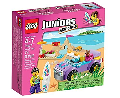 LEGO Juniors Beach Trip Building Set #10677 - Fun Beach Toy for Kids, Creative Play & Summer Activities - Perfect for Family Vacations & Indoor Playtime