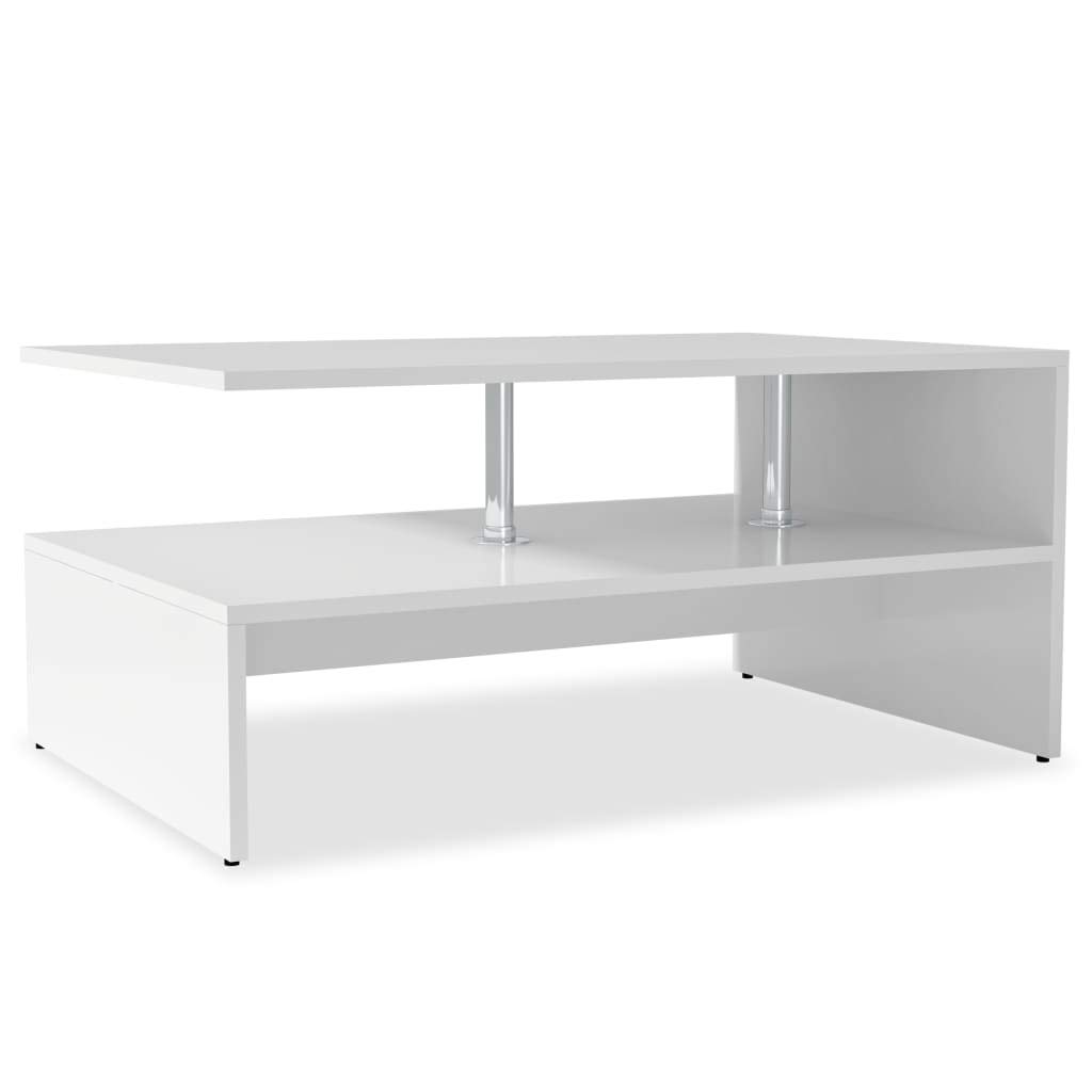 Modern White Coffee Table - 35.4