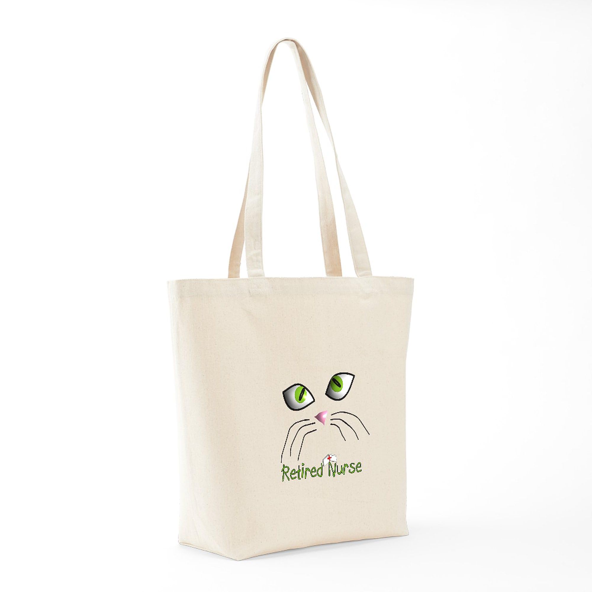 Retired Nurse Tote Bag - Natural Canvas Reusable Shopping Bag for Nurses | Perfect for Groceries, Work, & Everyday Use