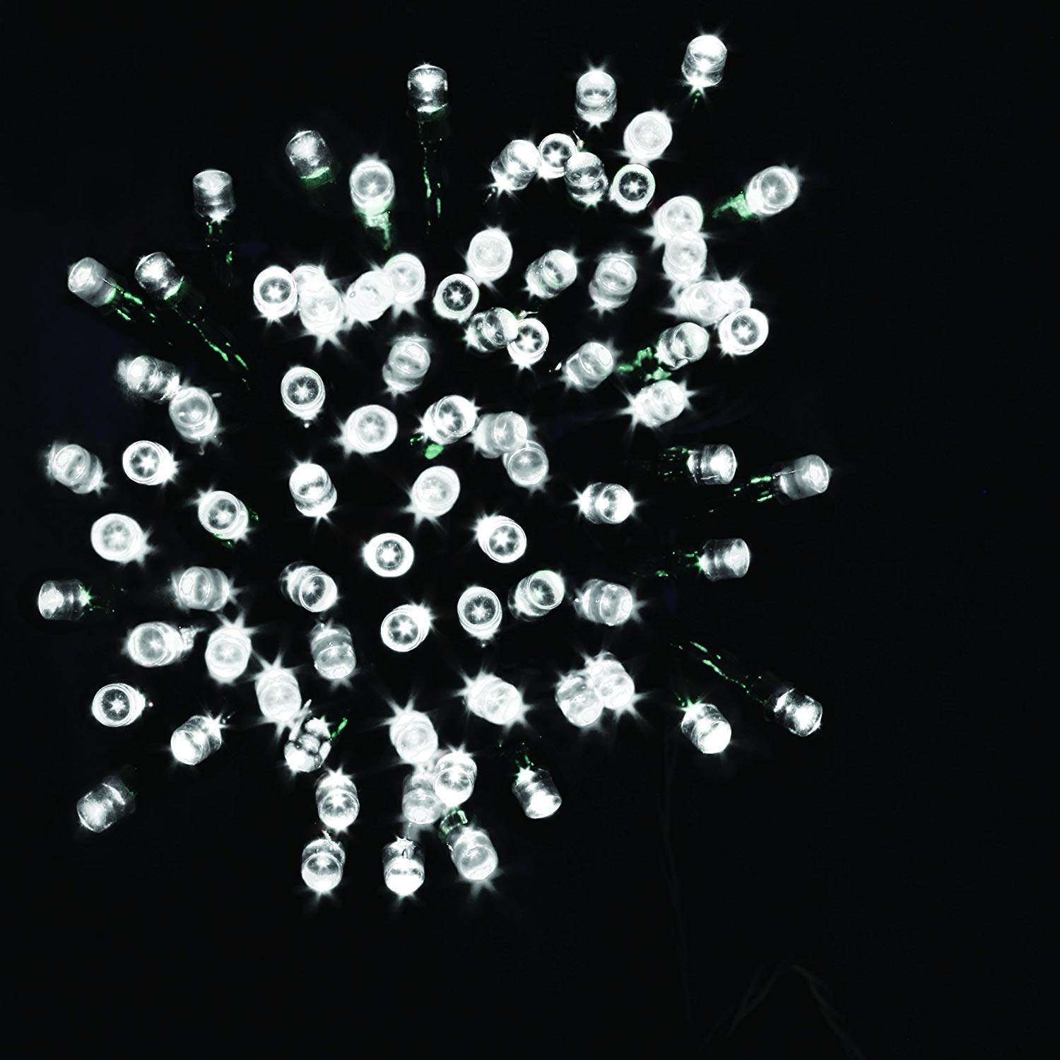 200 LED Battery Operated Christmas String Lights with Timer - White Fairy Lights for Indoor Outdoor Holiday Decorations, Xmas Tree, Party, Wedding & Home Decoration