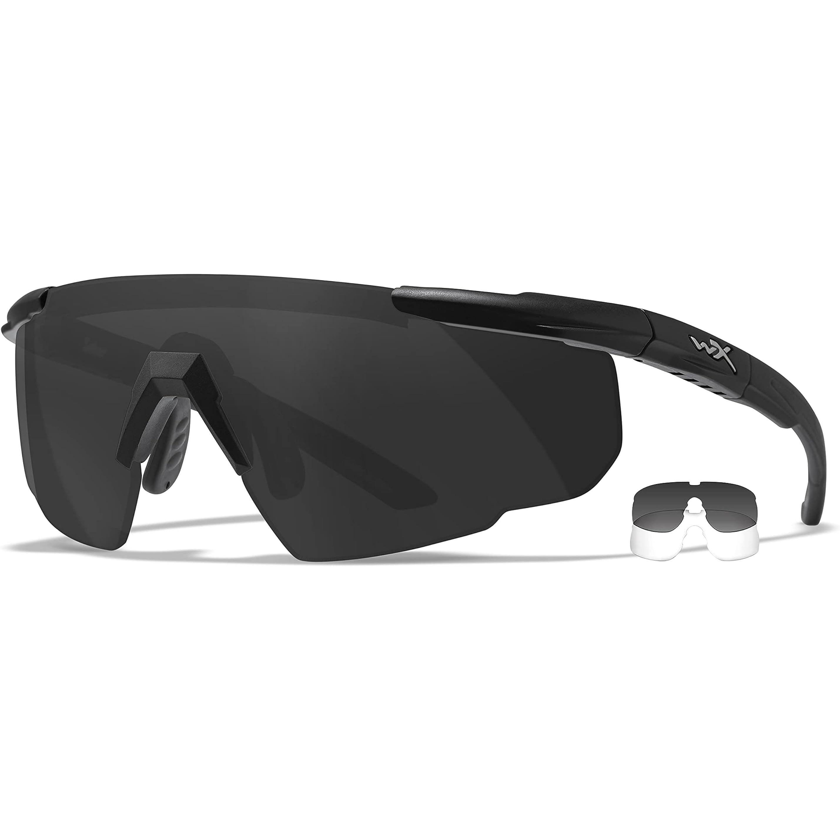 WileyX Saber Advanced 315 Tactical Sunglasses - ANSI Z87.1 Safety Glasses for Shooting, Cycling & Outdoor Sports | UV Protection, Impact Resistant, Polarized Lenses
