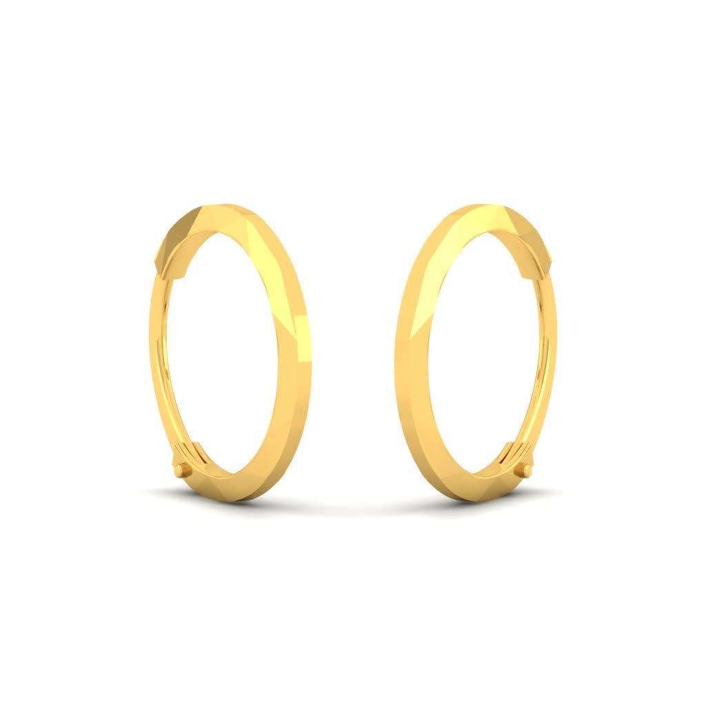 LORDS JEWELS 22Kt Yellow Gold Bali Earrings for Women & Girls - BIS Hallmarked Grandmother's Love Gift - Perfect for Weddings, Anniversaries & Special Occasions